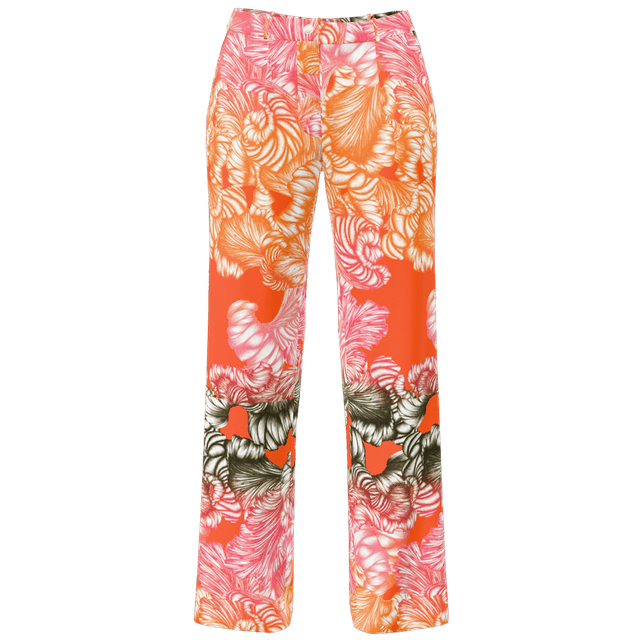 Furore tangerine silk trouser