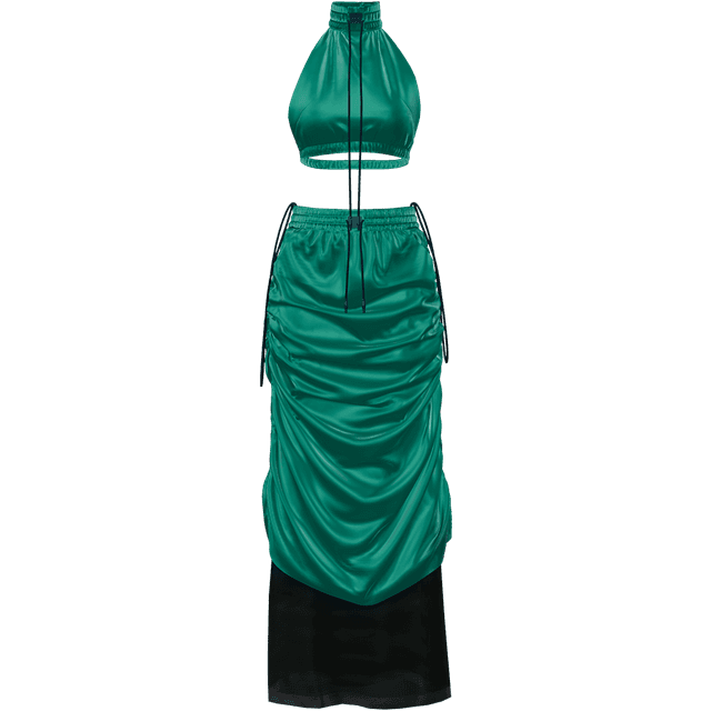 Danny Says Dress Metallic Green