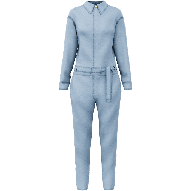 San Francisco - Denim Boilersuit - Sky